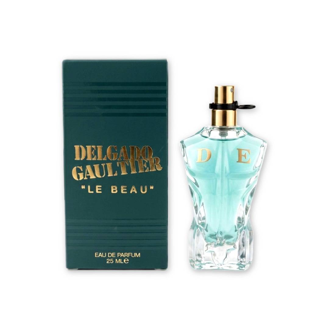 ادوپرفیوم مینیاتوری مردانه ژان پل گوتیه دلگادو DELGADO مدل Gaultier Le Beau جعبه یشمی حجم 25 میل