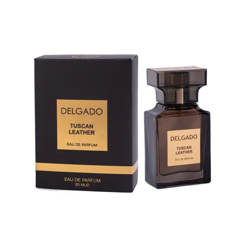 ادوپرفیوم مینیاتوری مردانه دلگادو مدل Tuscan Leather حجم25میل