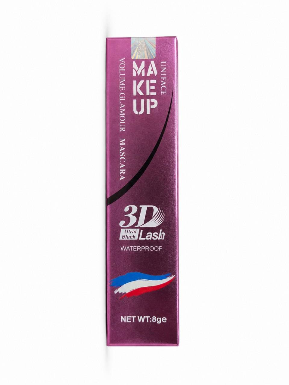 ریمل حجم‌دهنده یونیفیس UNIFACE مدل 3D Ultra Lash ضد آب حجم 8 گرم