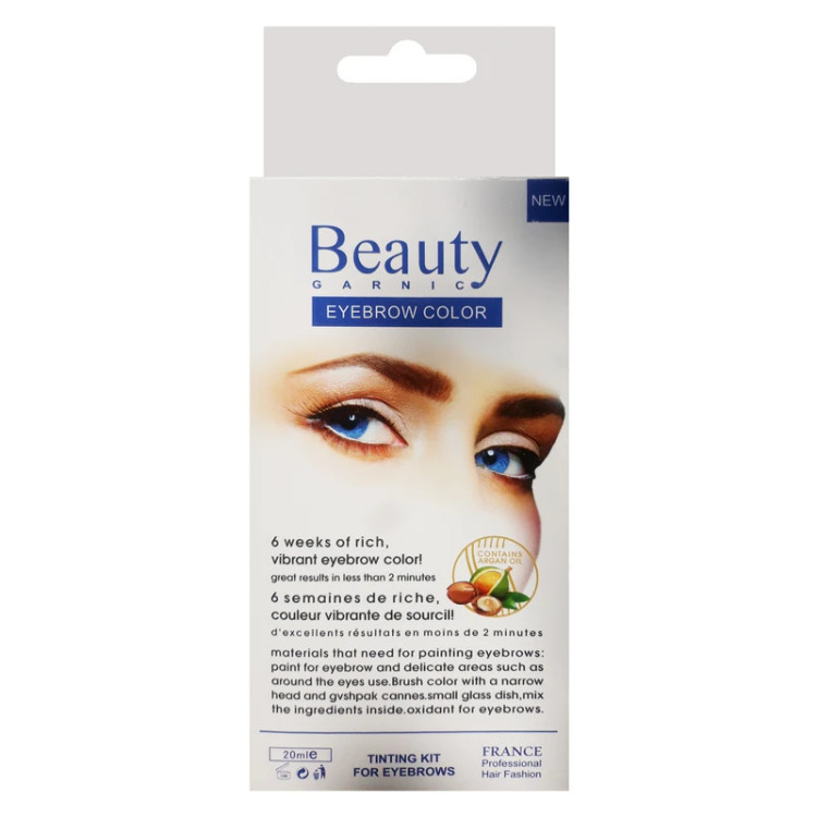 کیت رنگ ابرو بیوتی شماره BG6حجم 20 میلی لیتر رنگ بلوند روشن طلایی