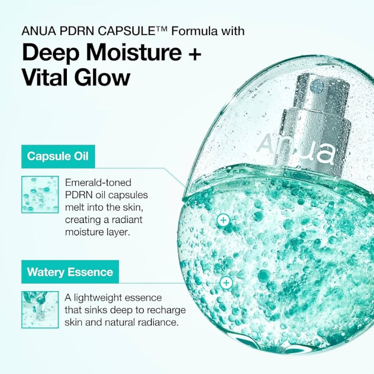 اسپری آبرسان کپسولی آنوا PDRN Hyaluronic Acid حجم ۳۰ میل