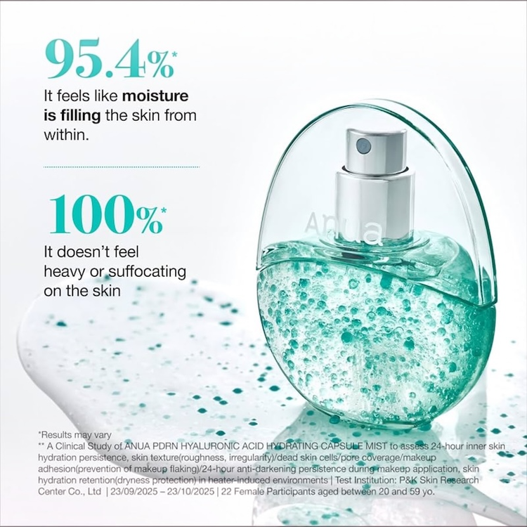 اسپری آبرسان کپسولی آنوا PDRN Hyaluronic Acid حجم ۳۰ میل