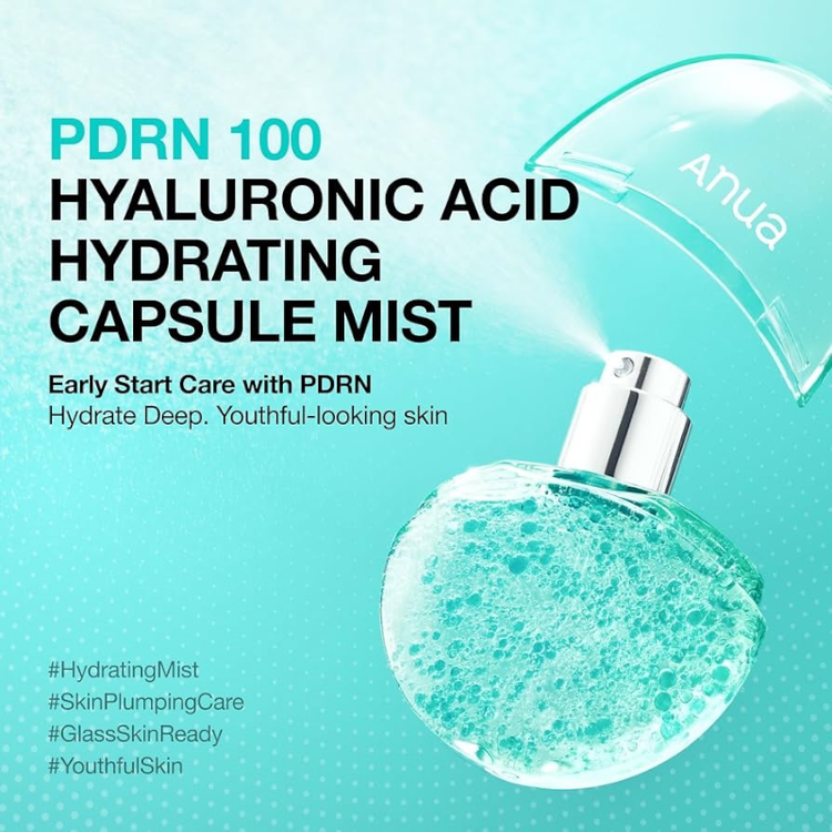 اسپری آبرسان کپسولی آنوا PDRN Hyaluronic Acid حجم ۳۰ میل